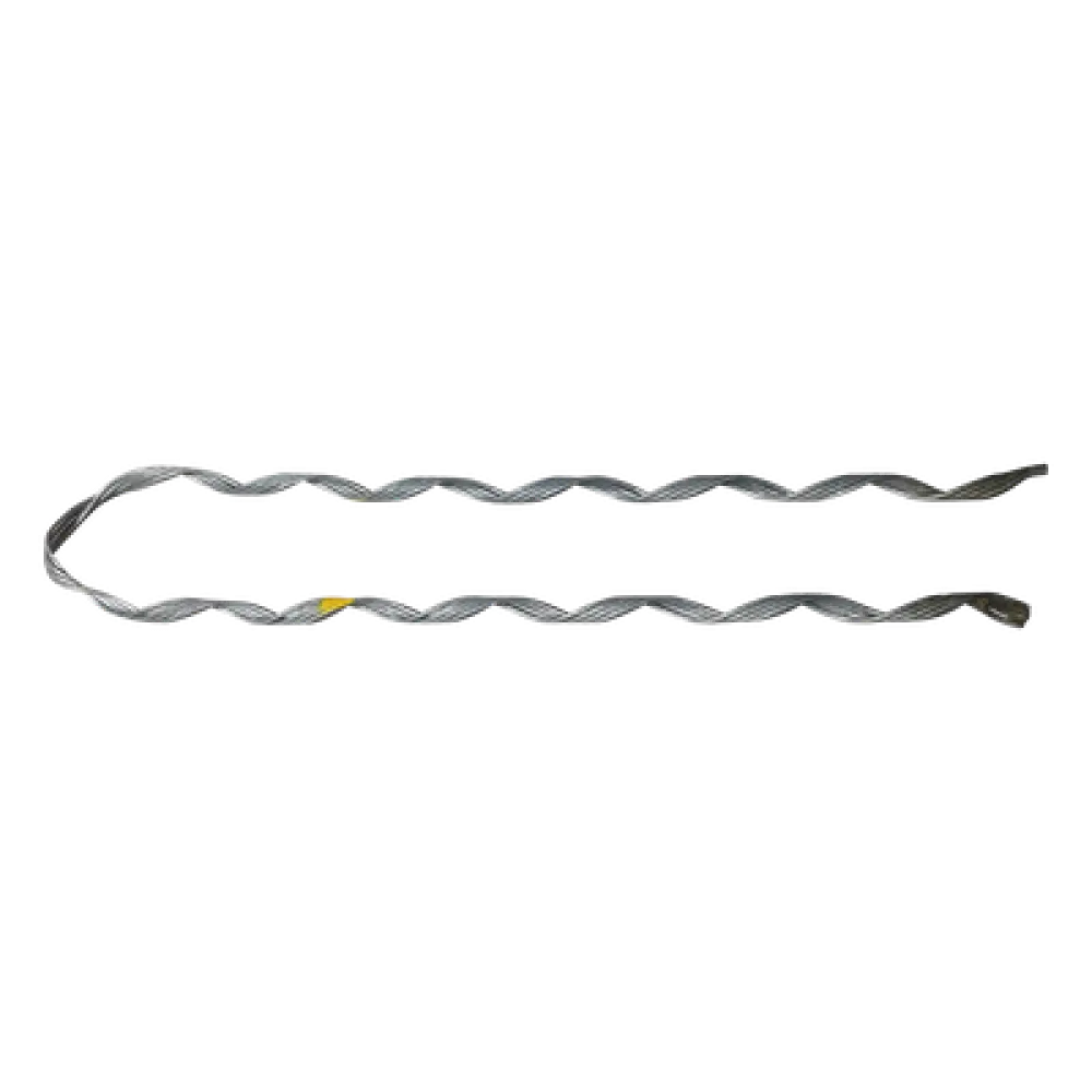Remate Preformado para Fibra Óptica / Acero Galvanizado / Mini-ADSS 6-7 mm / Tensión 1300 N / 20 Años Vida Útil / Pierna Dispareja