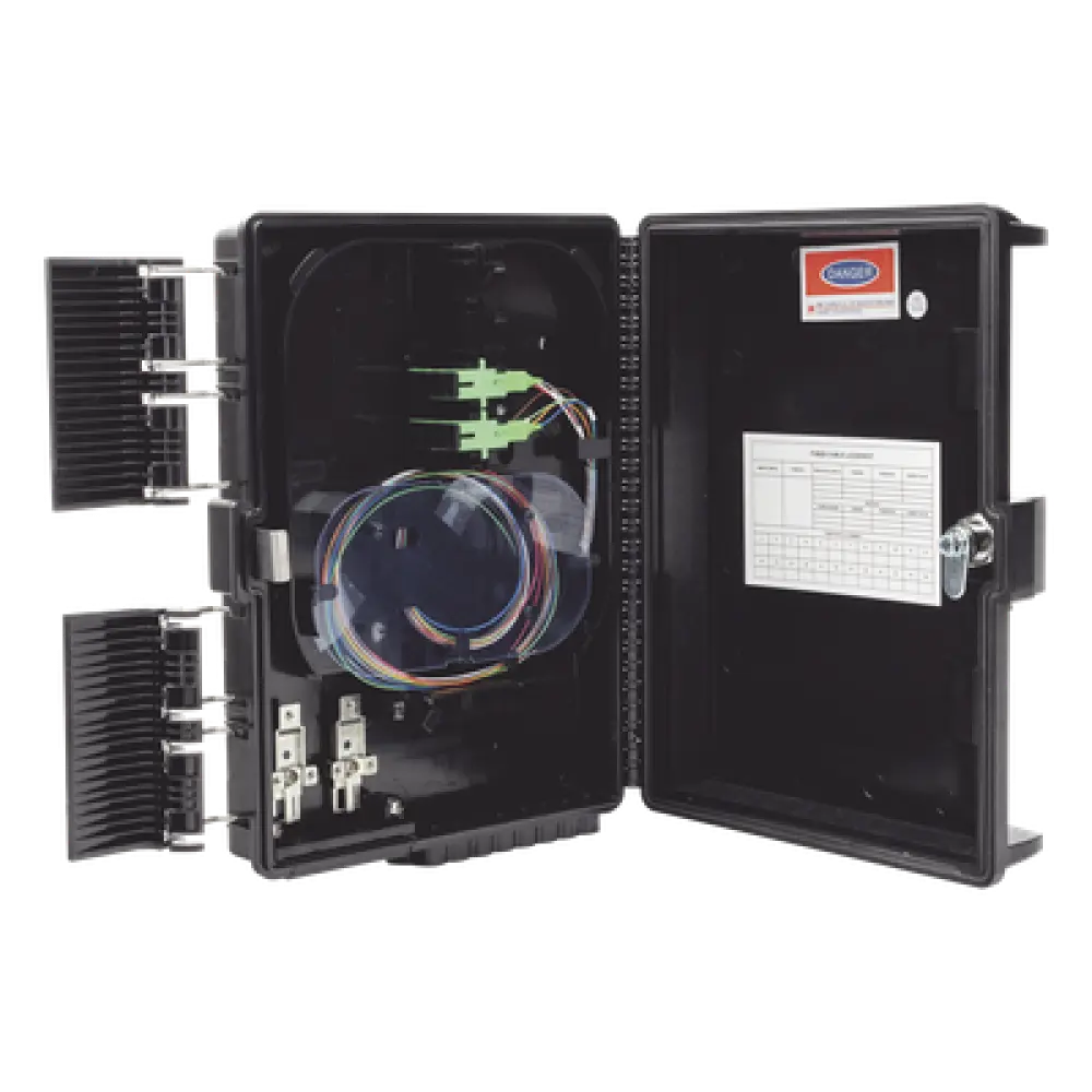Cierre de Empalme FTTx / 24 Fusiones / Splitter 1x8 SC/APC / 16 Puertos Drop / IP65 / -40°C a +85°C