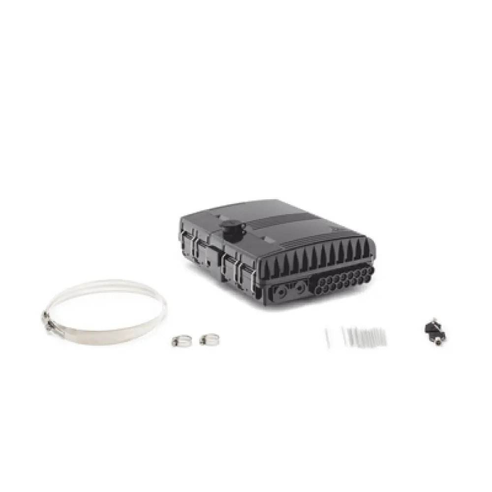 Cierre de Empalme FTTx / 24 Fusiones / Splitter 1x8 SC/APC / 16 Puertos Drop / IP65 / -40°C a +85°C