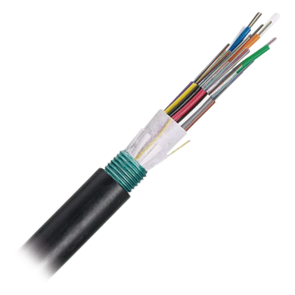 Cable de Fibra Óptica / 6 Hilos / OSP Planta Externa / Armado / 250μm / Monomodo OS2 / Por Metro / 0.82 pies