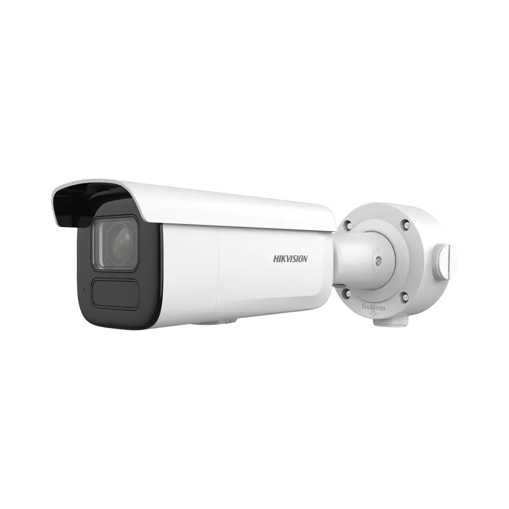Bala IP 6 Megapixel / Lente Mot. 2.7 a 13.5 mm / 60 mts IR EXIR / Exterior IP67 / IK10 / DARKFIGHTER / PoE+ / Micro SD / Audio y Alarmas I/O / 4 Analíticos: AcuSense, Deteccion Facial, Conteo de Personas por Cruce y Zona