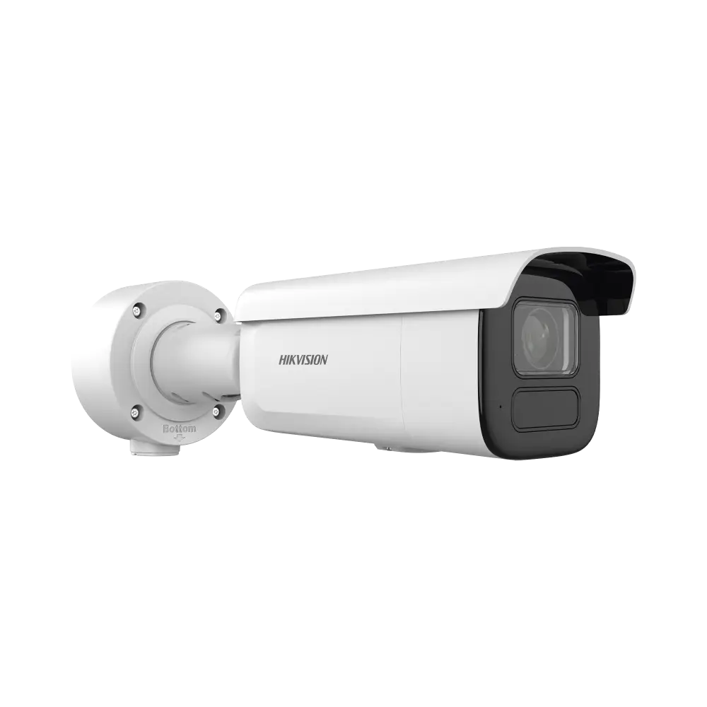 Bala IP 6 Megapixel / Lente Mot. 2.7 a 13.5 mm / 60 mts IR EXIR / Exterior IP67 / IK10 / DARKFIGHTER / PoE+ / Micro SD / Audio y Alarmas I/O / 4 Analíticos: AcuSense, Deteccion Facial, Conteo de Personas por Cruce y Zona