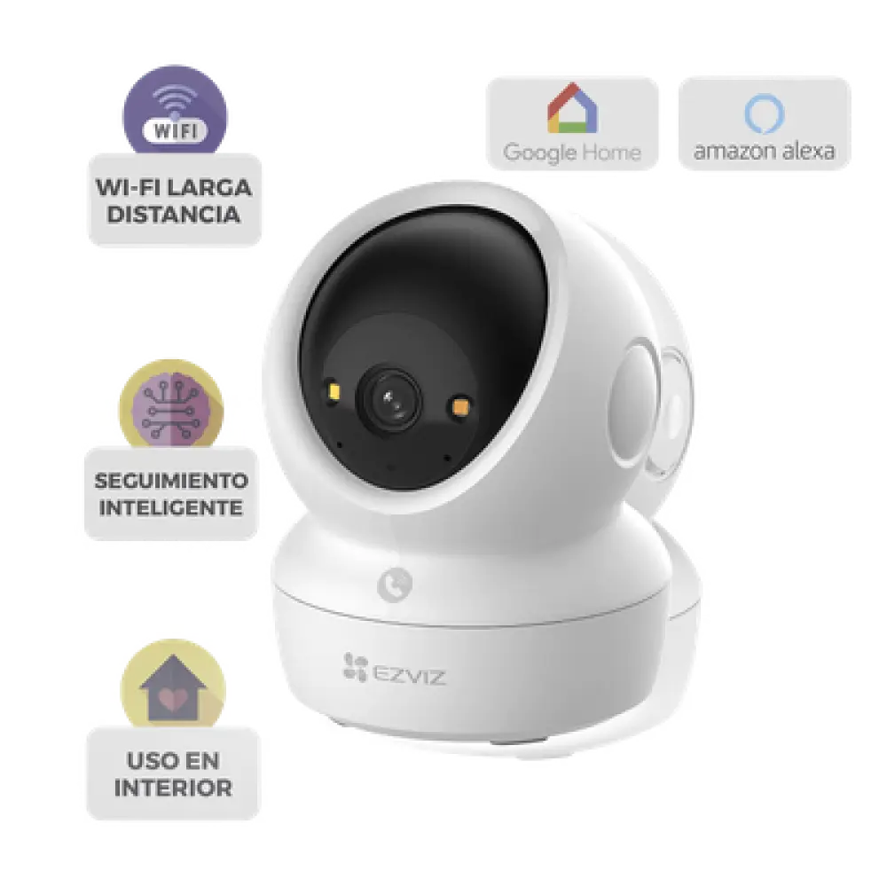 Cámara PT IP / 4K 8 Megapixel / Wi-Fi Dual 2.4/5 GHz / Visión Nocturna Color 10 m (32.8 ft) / Audio Bidireccional / Seguimiento Automático