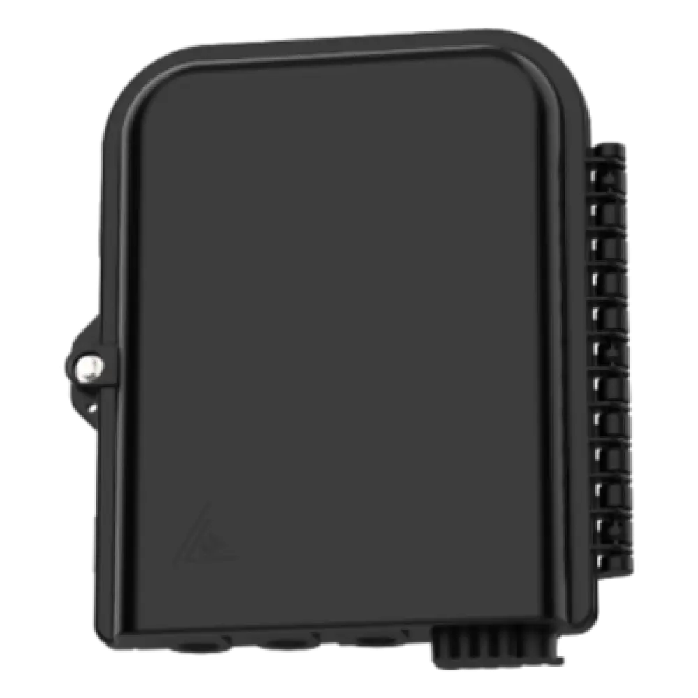 Caja de Empalme FTTx / 24 Fusiones / Splitter 1x8 SC/APC / 8 Acopladores SC/APC / 3 Puertos Troncal / IP65 / Interior-Exterior