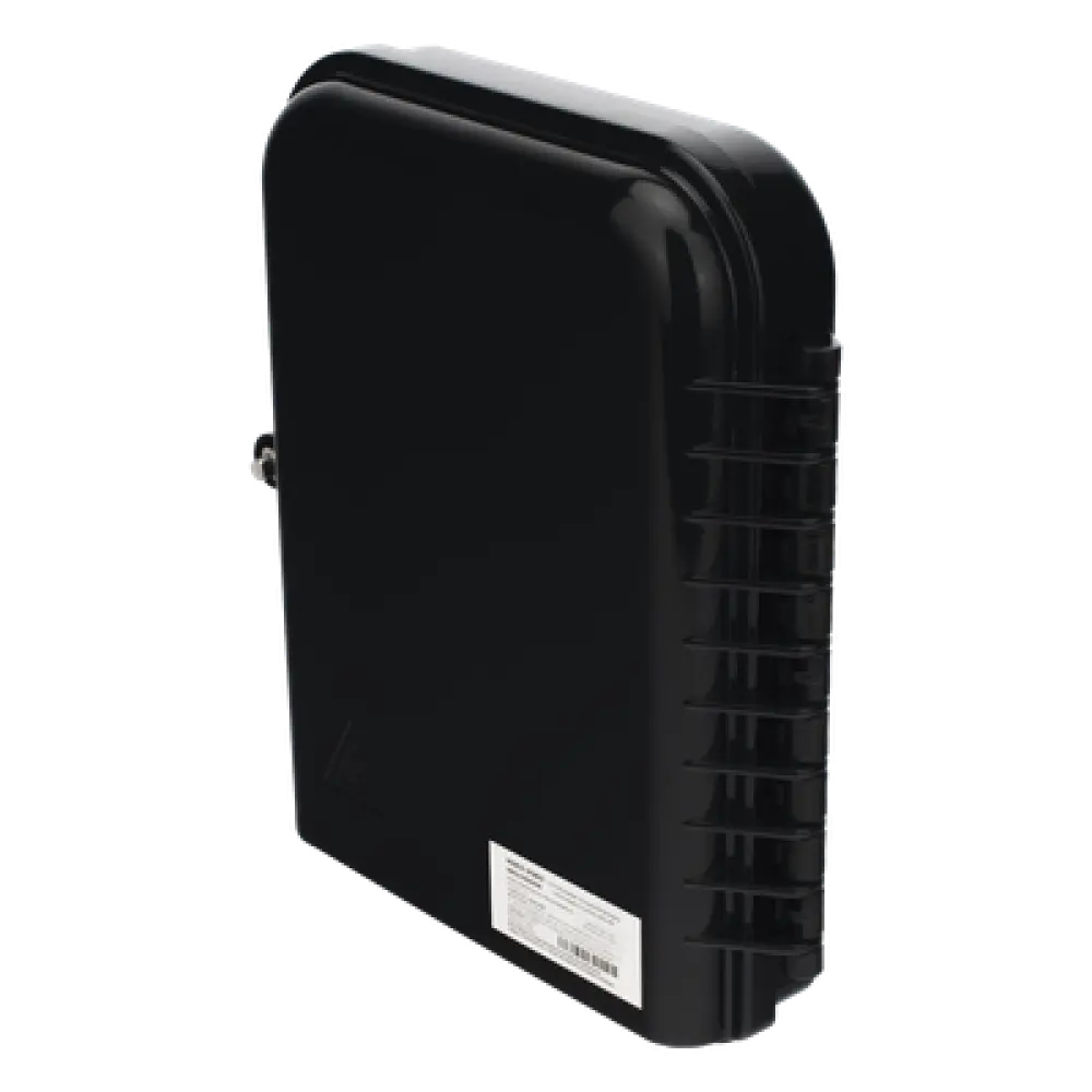 Caja de Empalme FTTx / 24 Fusiones / Splitter 1x8 SC/APC / 8 Acopladores SC/APC / 3 Puertos Troncal / IP65 / Interior-Exterior