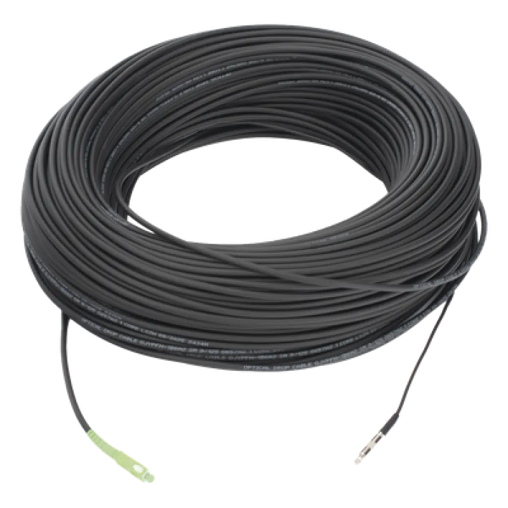 Cable de Fibra Óptica Drop / G.657A2 Monomodo / Simplex SC/APC-SC/APC / 150 m (492.13 pies) / LS0H / Unifibra / Interior-Exterior