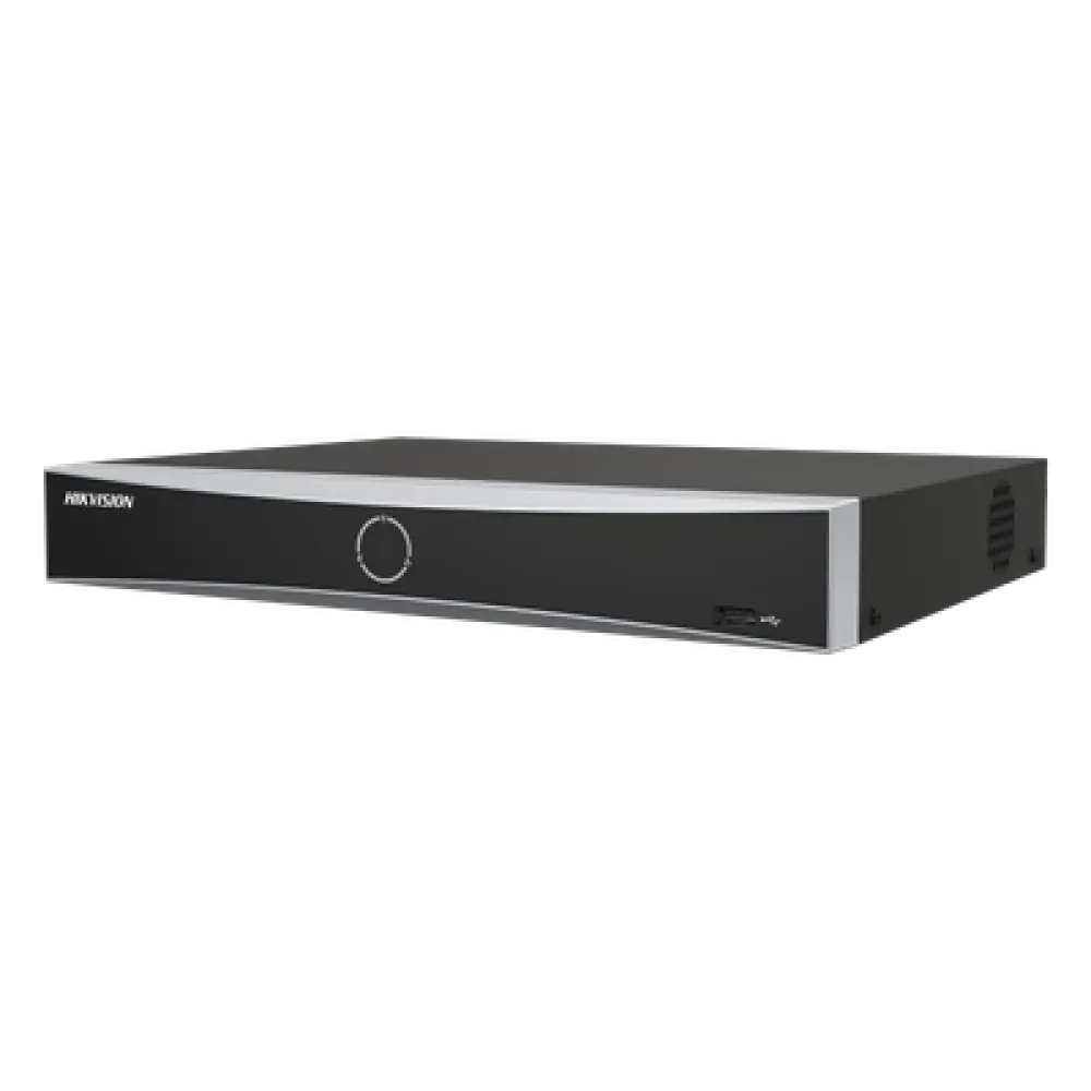 NVR IP / 12 Megapíxel (4K) / 4 Canales / 4 Puertos PoE+ / Reconocimiento Facial / AcuSense / 1 Bahía HDD / HDMI 4K / PoE Extendido 300 m (984.3 ft)