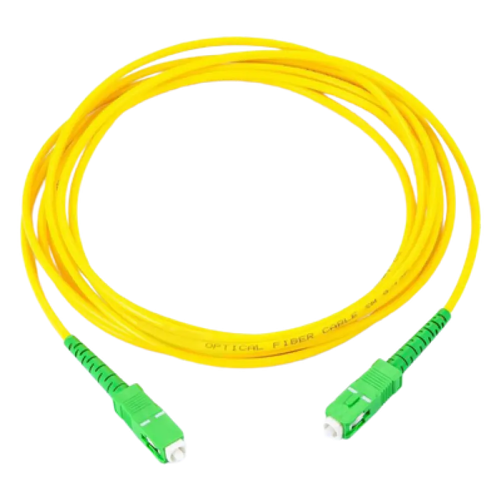 Jumper de Fibra Óptica / Monomodo SC/APC-SC/APC Simplex / 1 m (3.28 ft) / Forro PVC / 2 mm