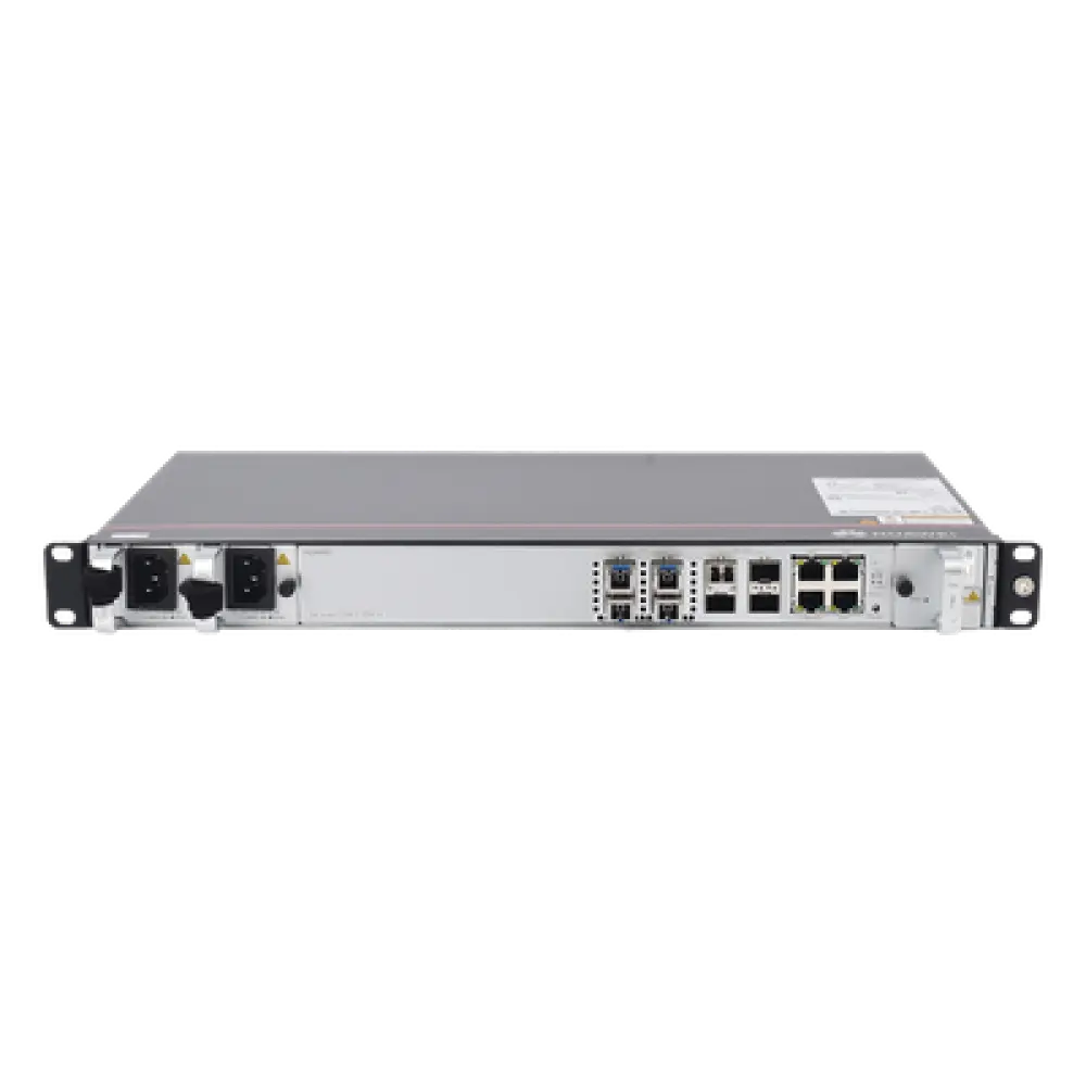 OLT GPON / 4 Puertos GPON C+ / 4 Puertos Uplink 10GE/GE / Hasta 256 ONTs / Switching 95 Gbit/s / Doble Fuente AC / 1 UR