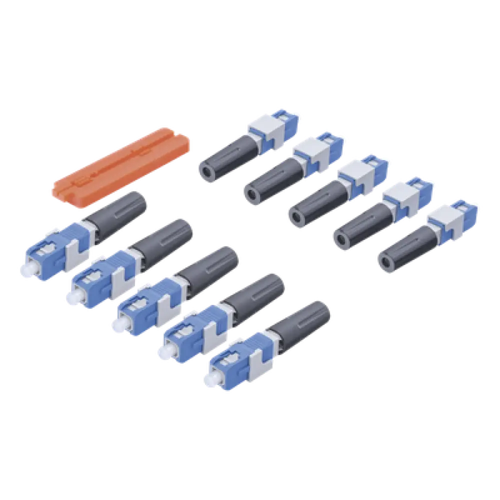 Conector Mecánico / SC/UPC / Monomodo / 3 mm (0.12 pulgadas) / Pre-pulido / 10 piezas
