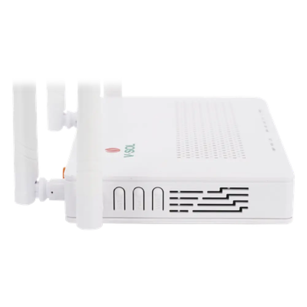 ONU Dual G/EPON / Wi-Fi AC Doble Banda / 2x LAN Gigabit / 1x FXS / 4 Antenas 5 dBi / 12V 1A
