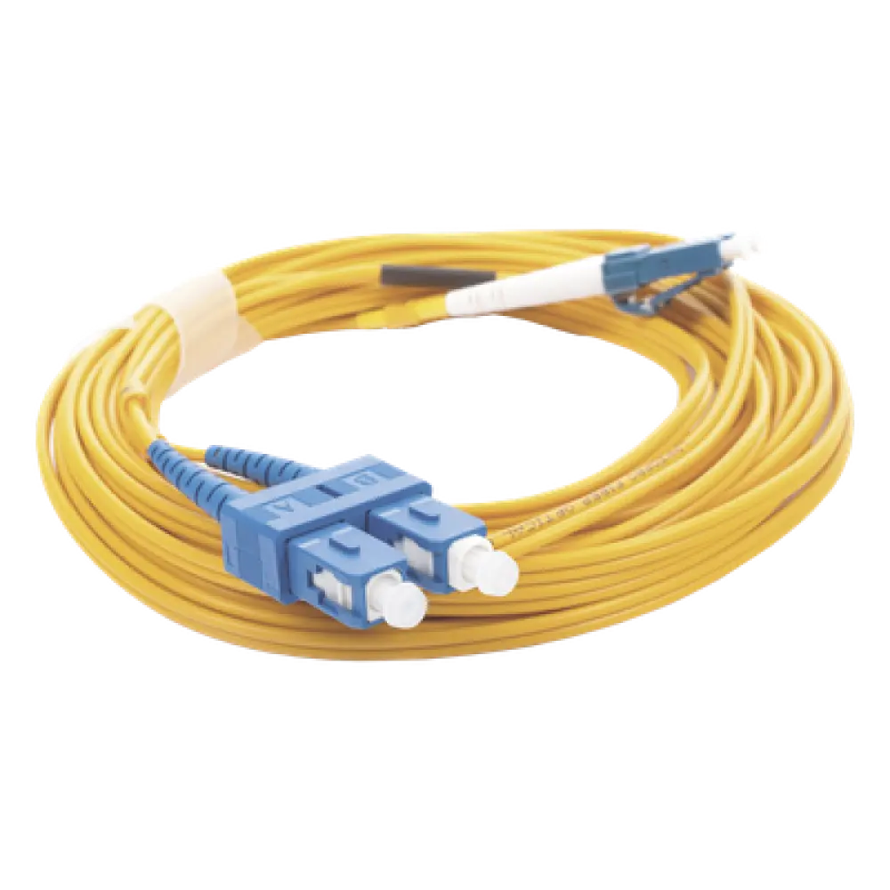 Jumper de Fibra Óptica / Monomodo 9/125 / LC/UPC-SC/UPC / Dúplex / PVC 2.0 mm / 5 m (16.40 pies)