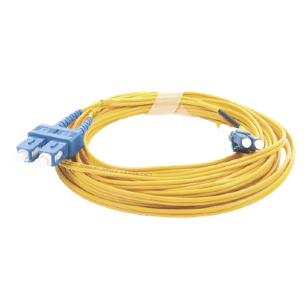 Jumper de Fibra Óptica / Monomodo 9/125 / LC/UPC-SC/UPC / Dúplex / PVC 2.0 mm / 5 m (16.40 pies)