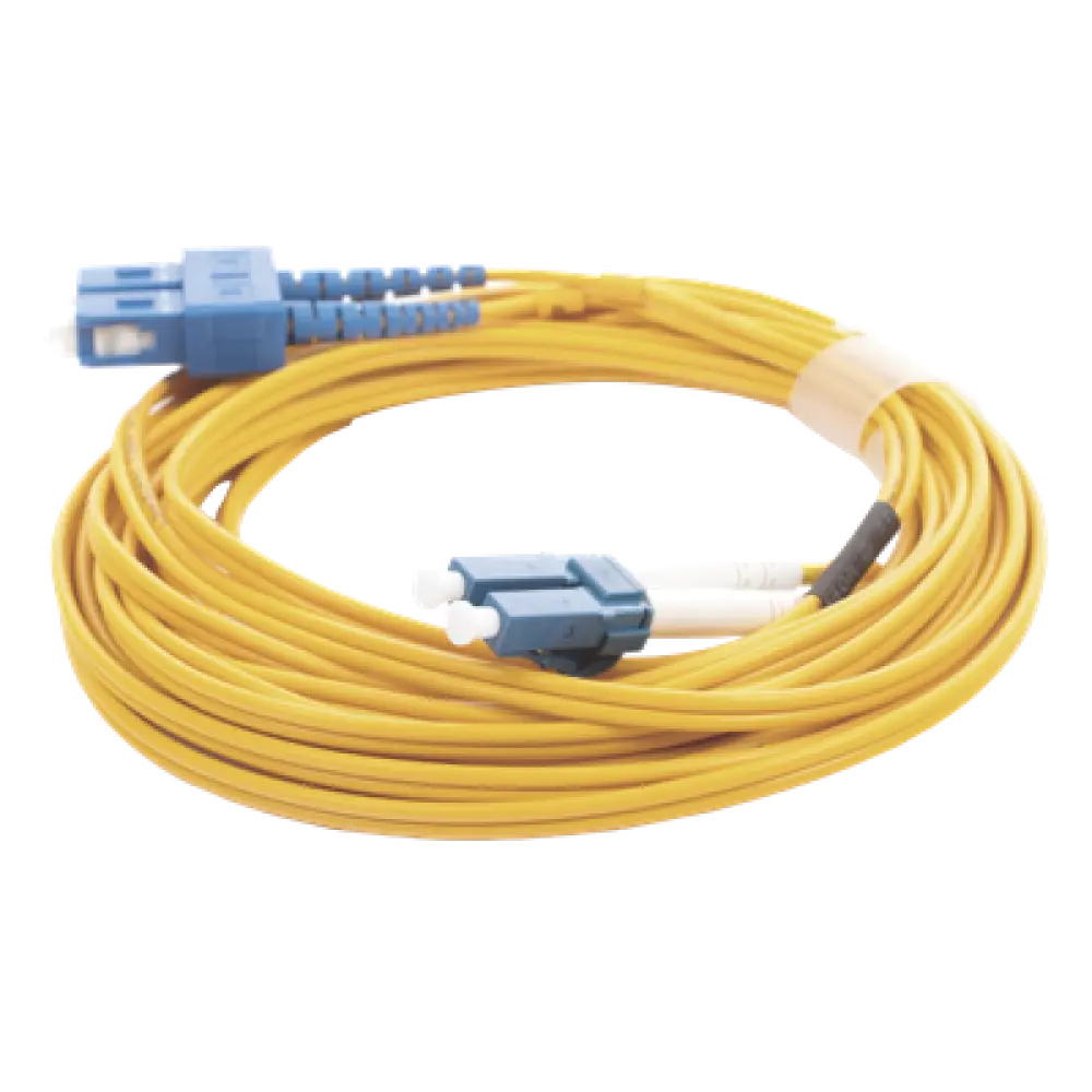 Jumper de Fibra Óptica / Monomodo 9/125 / LC/UPC-SC/UPC / Dúplex / PVC 2.0 mm / 5 m (16.40 pies)