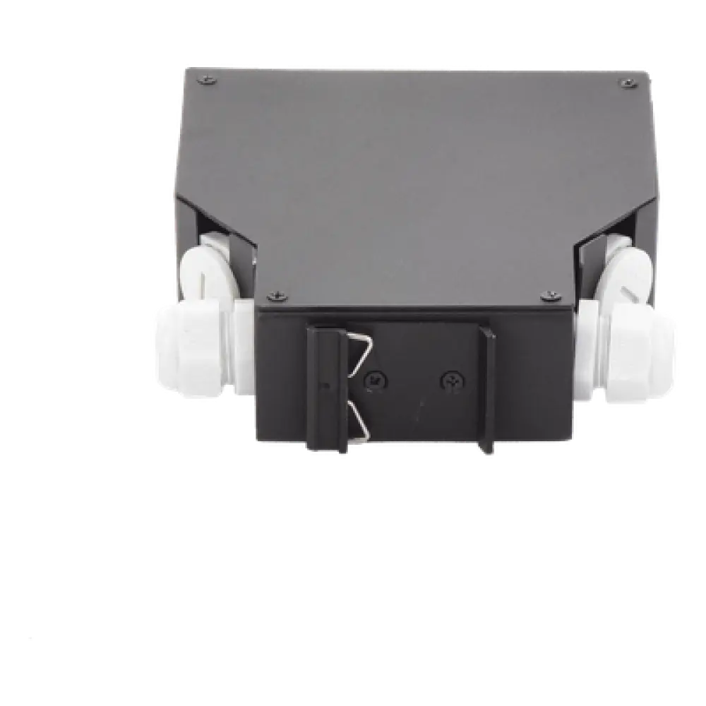 Distribuidor de Fibra Óptica / Riel DIN / 12 Acopladores LC/UPC Dúplex Multimodo / Charola 24 Fusiones / Acero Laminado / 1.57 x 4.96 x 5.59 in