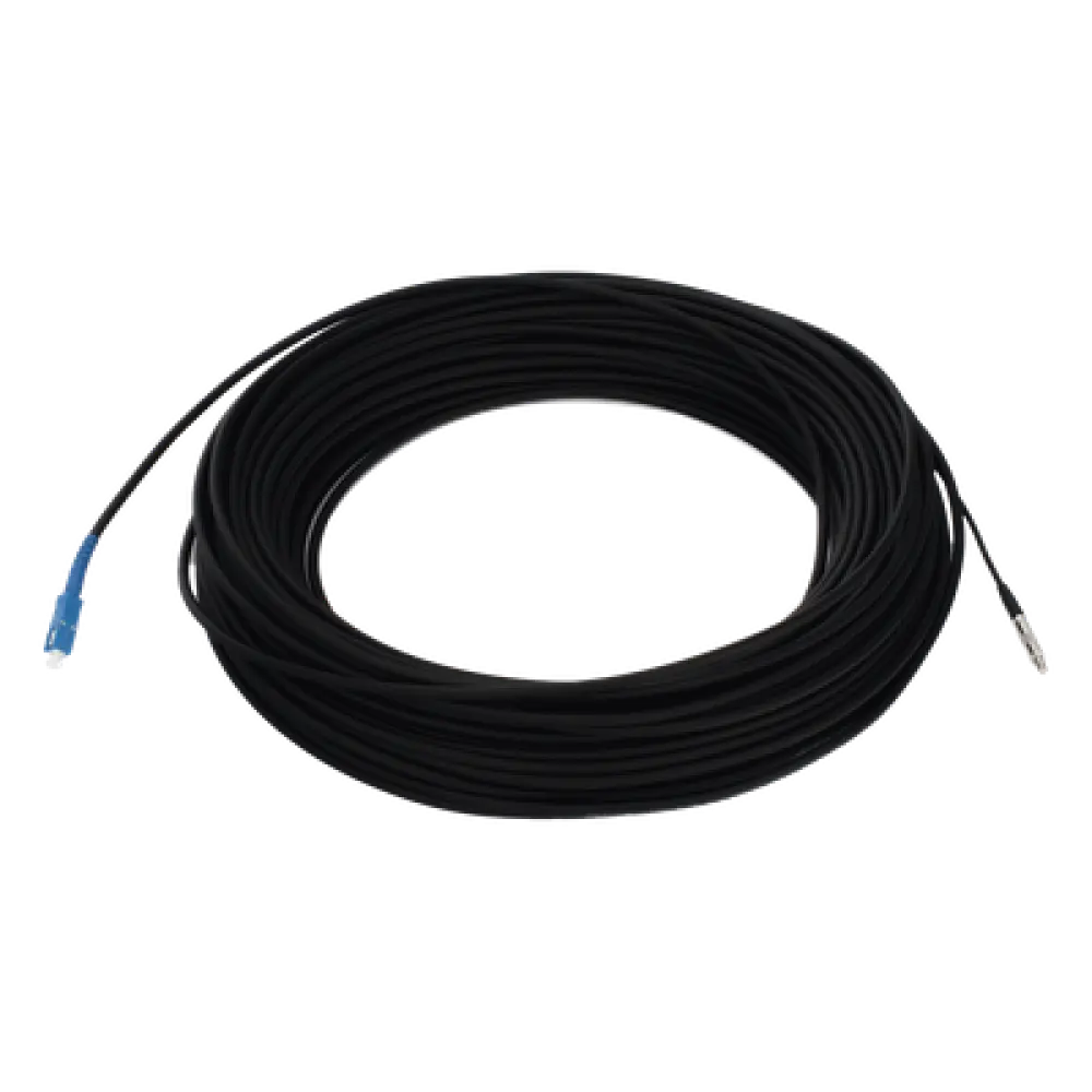 Cable de Fibra Óptica Drop / G.657A2 / Monomodo Simplex / 100 m (328.08 pies) / SC/UPC-SC/UPC / LS0H / Interior-Exterior