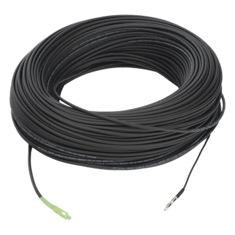 Cable de Fibra Óptica Drop / G.657A2 Monomodo / SC/APC a SC/APC / 200 m (656.2 ft) / LS0H / Unifibra / Interior/Exterior