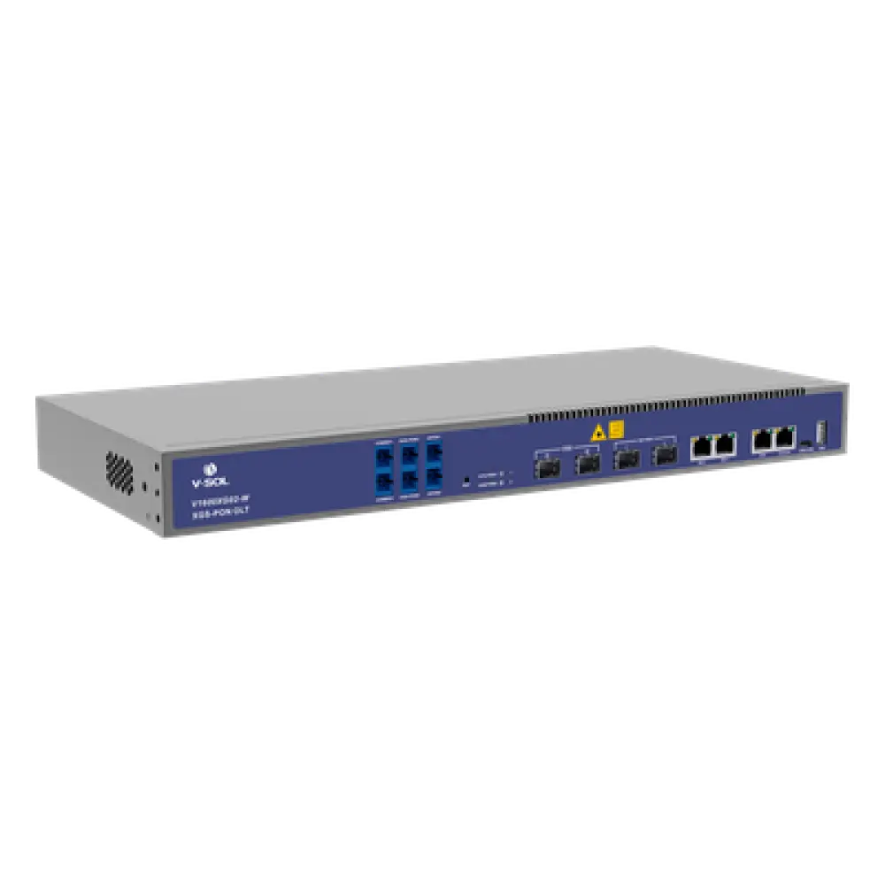 OLT / 2 Puertos XGSPON/GPON con WDM / 4 Puertos Uplink / Hasta 512 ONUs / 1.45 x 0.66 x 0.14 pies