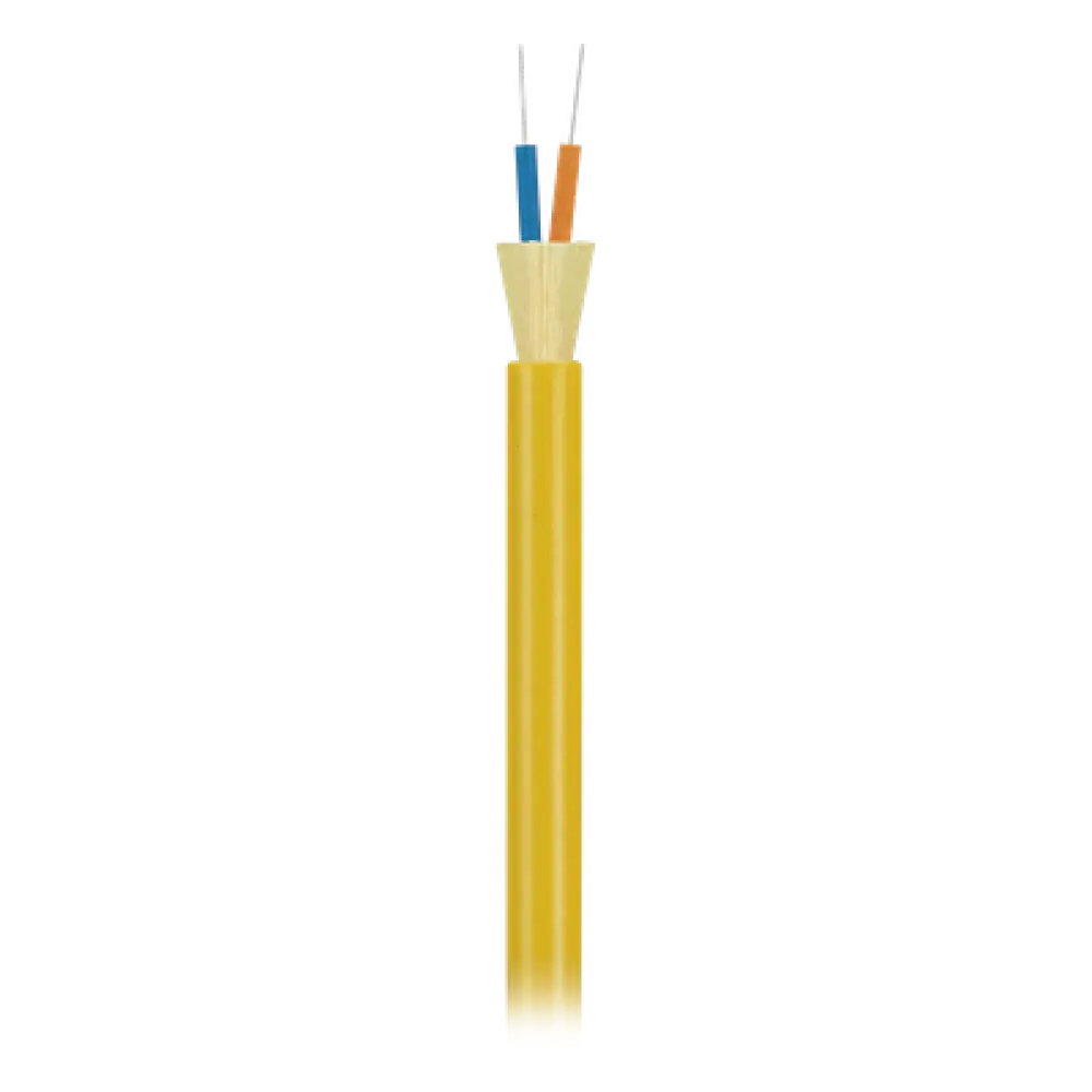 Cable de Fibra Óptica Monomodo / 2 Hilos OS2 9/125 / G.657.A1 / Tight Buffer 900 µm / Riser OFNR/FT4 / 4.75 mm / Precio Por Metro