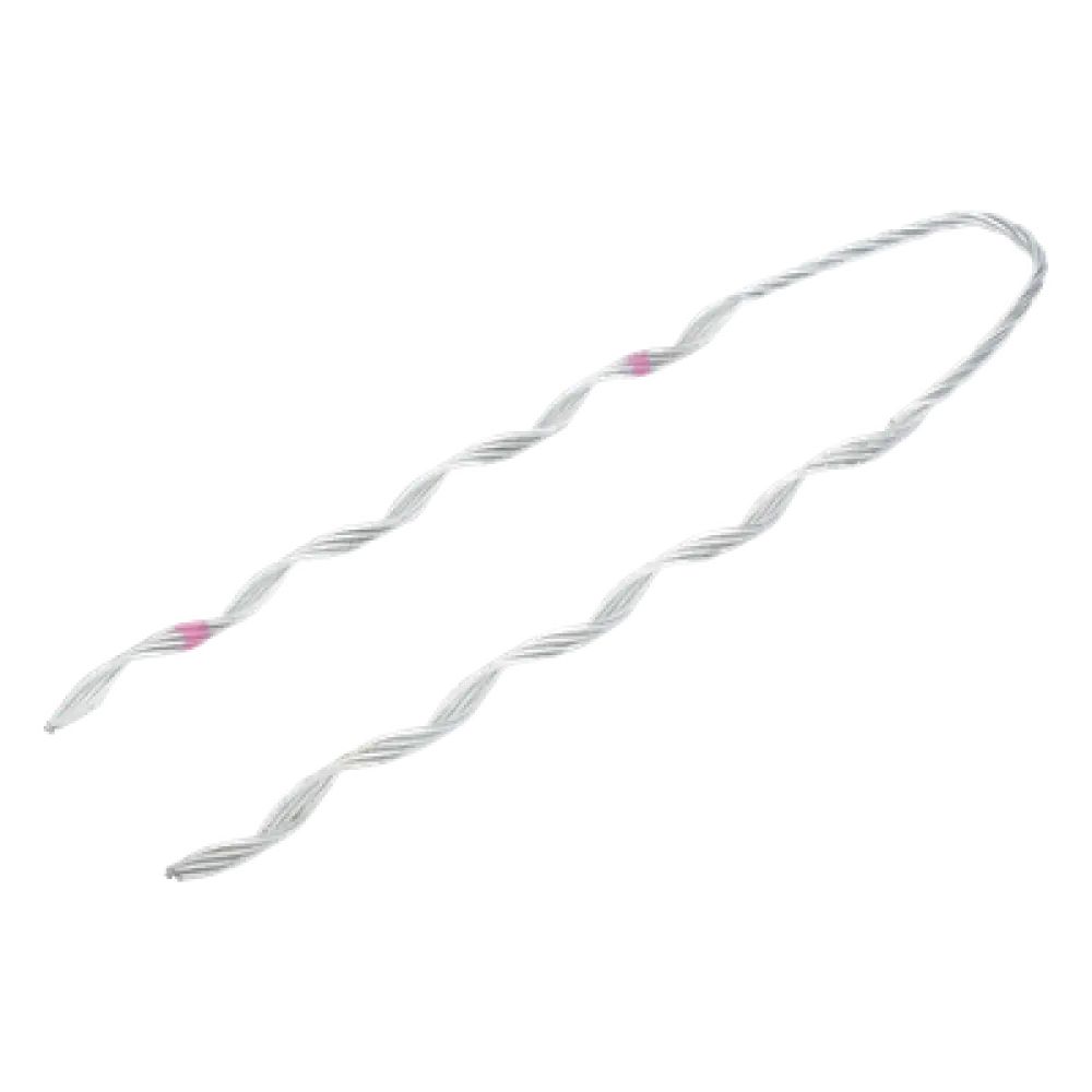 Remate Preformado para Fibra Óptica / Acero Galvanizado / Diámetro 7.5 - 8 mm / 24 Hilos / Longitud 460 mm (18.1 ft) / Ambientes Costeros