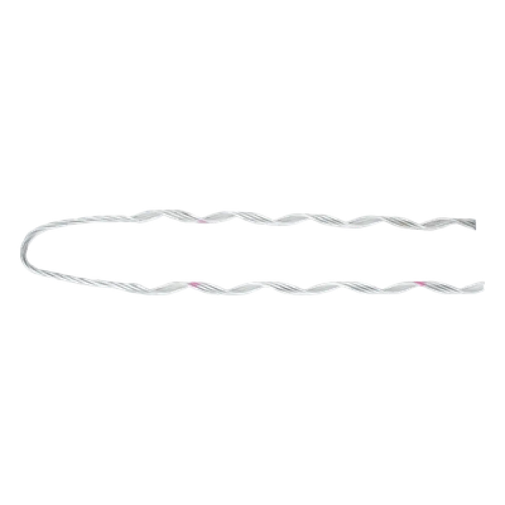 Remate Preformado para Fibra Óptica / Acero Galvanizado / Diámetro 7.5 - 8 mm / 24 Hilos / Longitud 460 mm (18.1 ft) / Ambientes Costeros