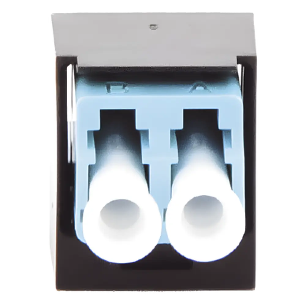 Módulo Acoplador / LC Duplex / Fibra Multimodo OM3/OM4 / Mini-Com / Cerámica Zirconia / Aqua