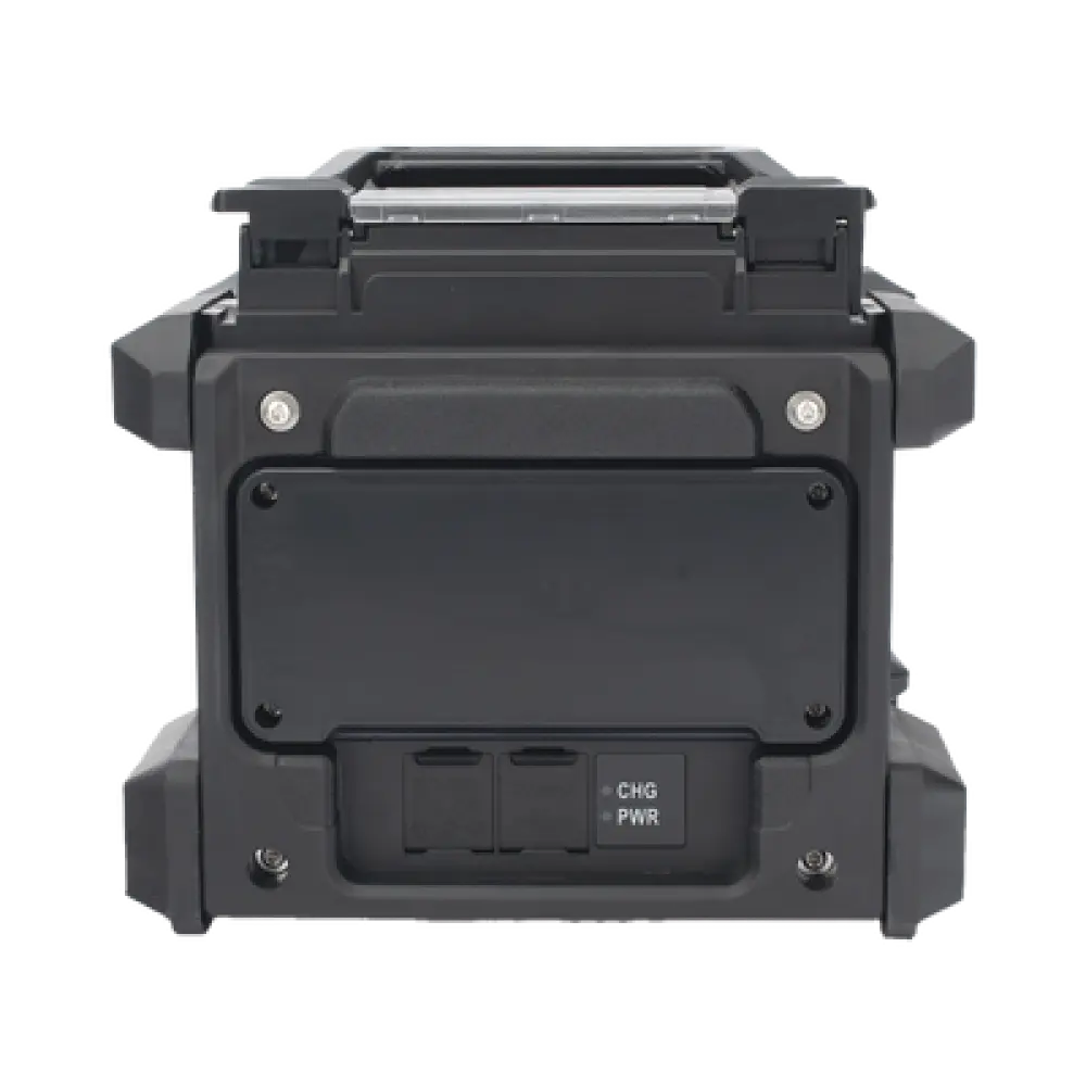 Fusionadora de Fibra Óptica / Alineación por Núcleo / 6 Motores / 5 s por Empalme / 360 Empalmes por Carga / GPS con SIM / 4G y Nube / Pantalla Táctil 5"