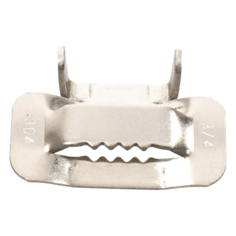 Hebilla de Acero Inoxidable / 3/4" / 100 Piezas / Compatible ADSS / Mini-ADSS / Figura 8