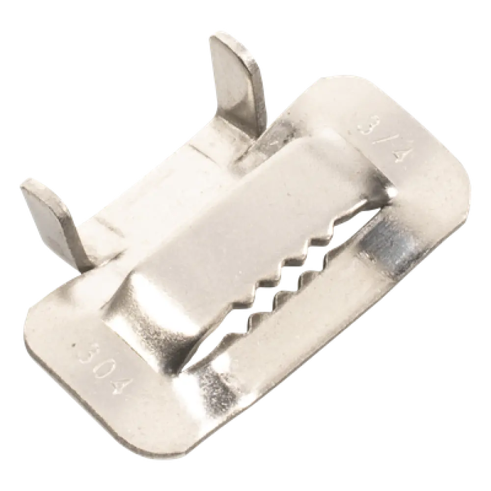 Hebilla de Acero Inoxidable / 3/4" / 100 Piezas / Compatible ADSS / Mini-ADSS / Figura 8