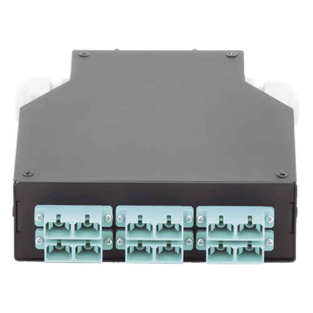 Distribuidor de Fibra Óptica / Riel DIN / 6 Acopladores SC/UPC / Multimodo / 24 Fusiones / 0.13 x 0.41 x 0.47 ft