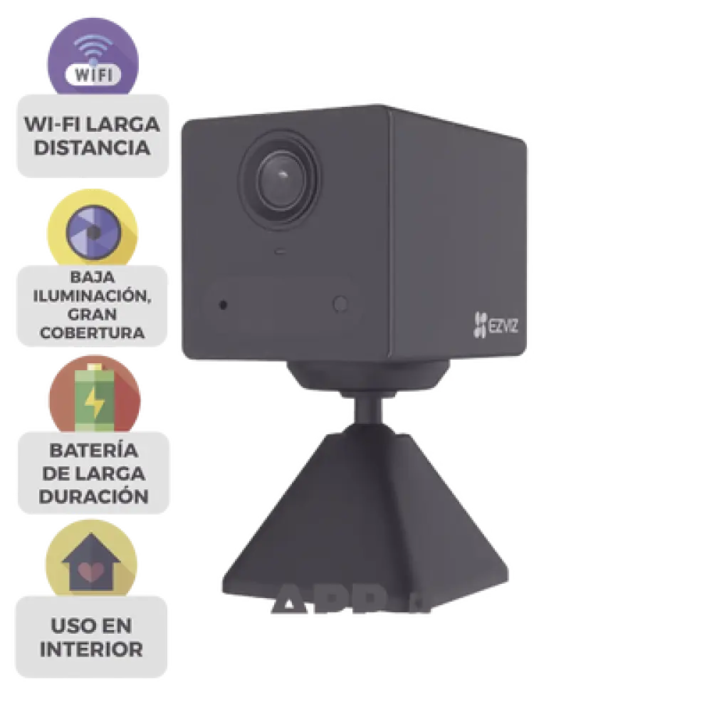 Cámara IP Wi-Fi / 2 Megapixel Full HD / Batería Recargable 2000 mAh / Audio Bidireccional / Visión Nocturna 5 m (16.4 ft) / Instalación Magnética