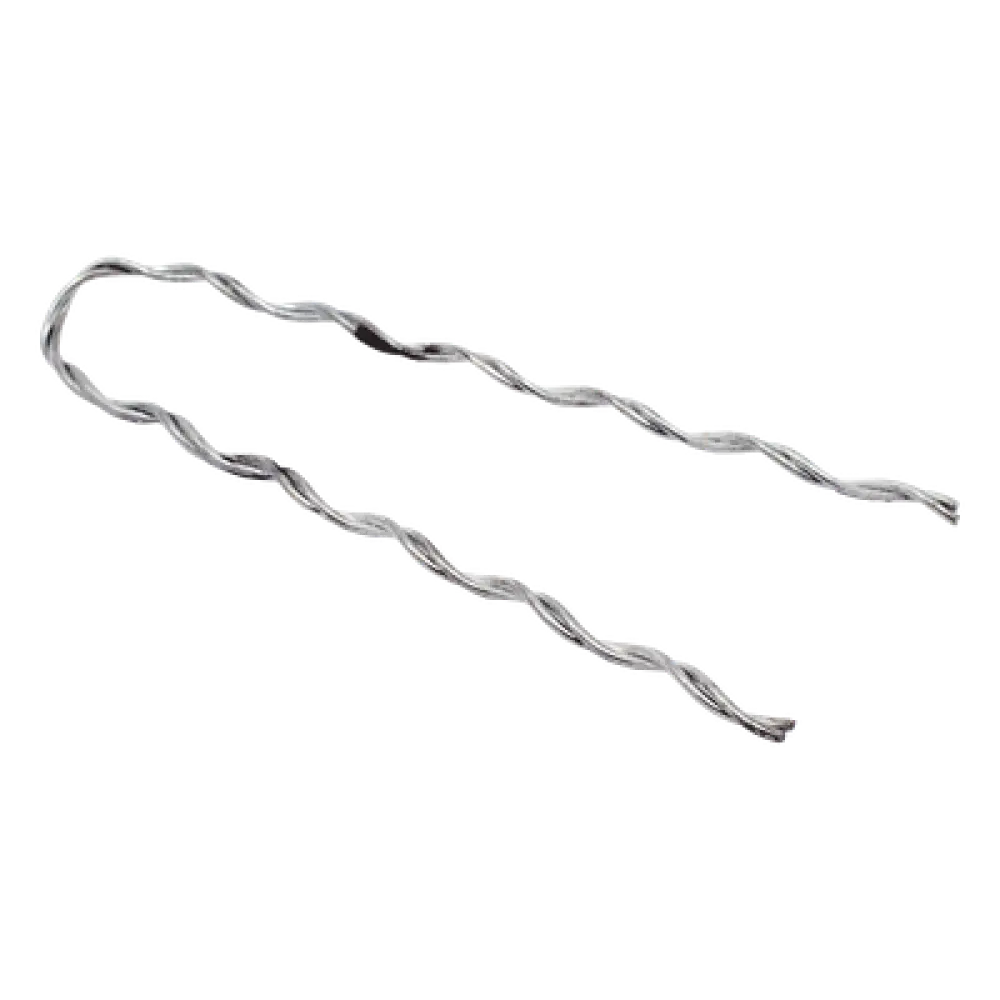 Remate Preformado para Fibra Óptica / Mini Figura 8 / Span 80 m (262.5 ft) / Mensajero Acero 1.6 mm / Tensión 1746 kg / Longitud 127 mm (5')