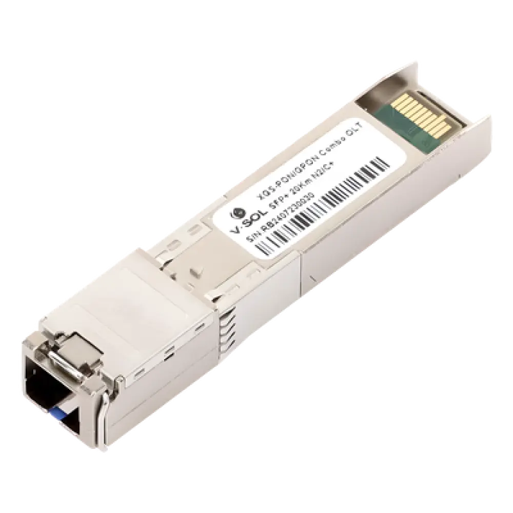 Módulo SFP PON Combo XGSPON/GPON / 10 Gbps Full Duplex / Alcance 20 km (65,616 ft) / SC/UPC / Temperatura Extendida 0-70°C