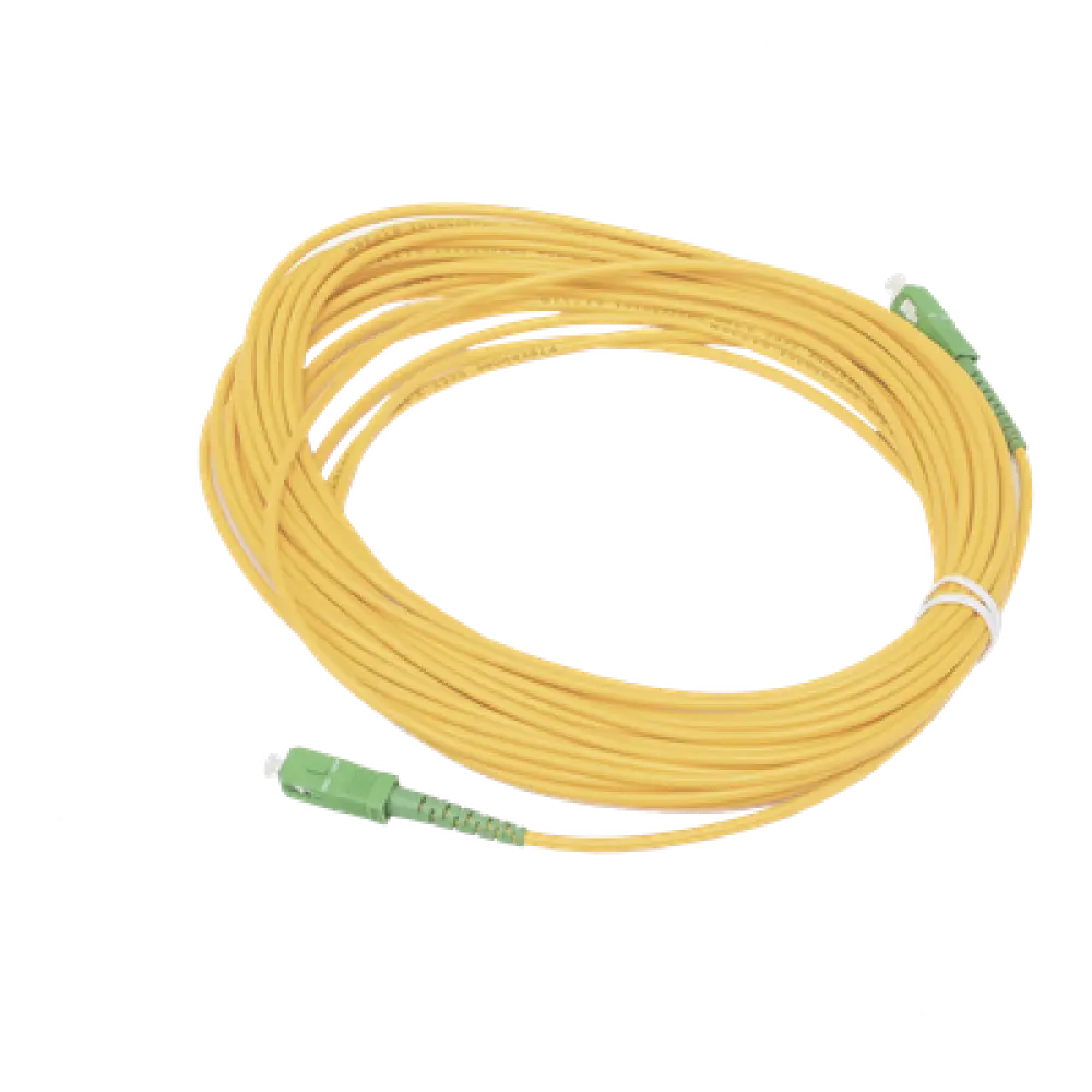Jumper de Fibra Óptica / Monomodo G.652D / SC/APC-SC/APC / Simplex / 10 m (32.81 ft) / Forro 3 mm