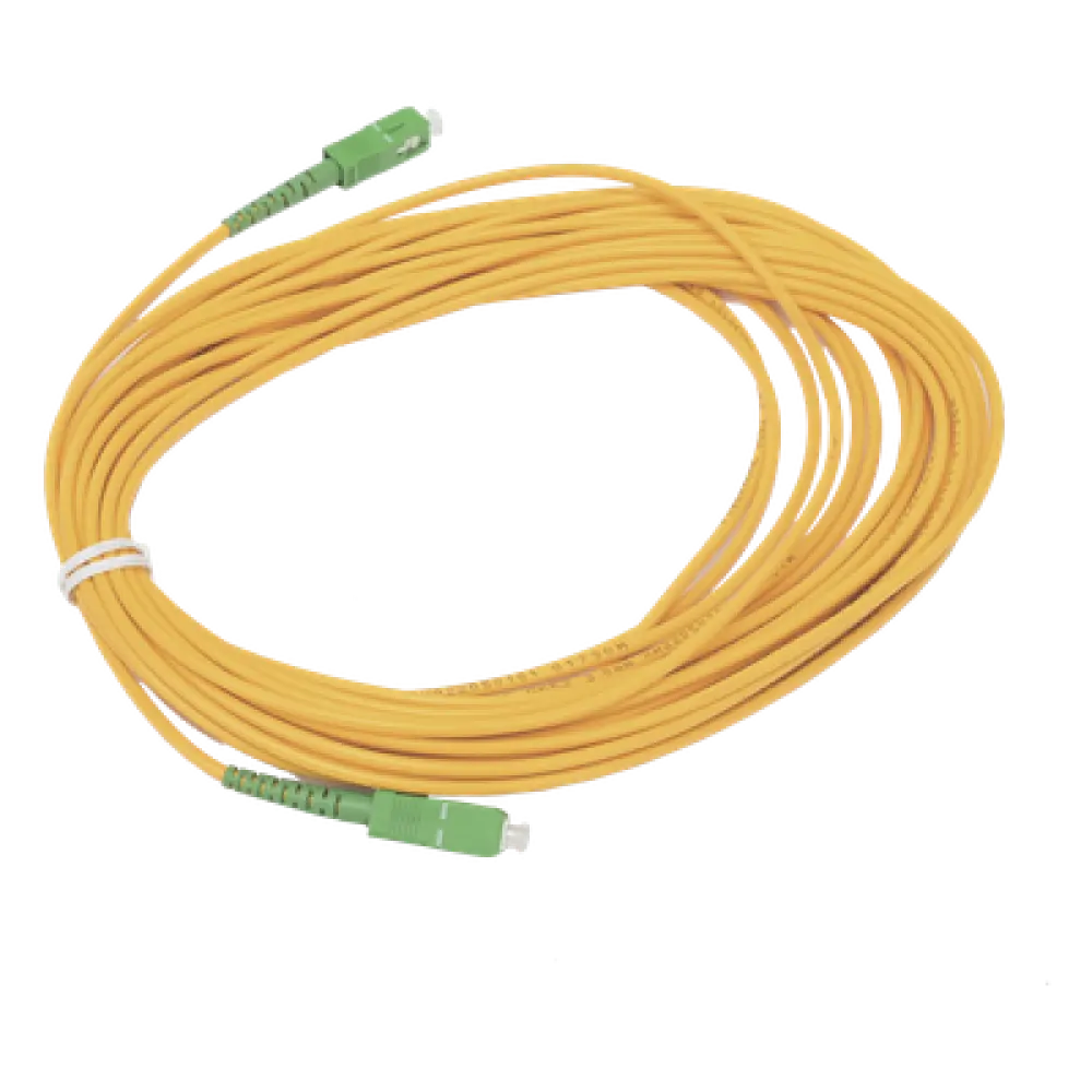 Jumper de Fibra Óptica / Monomodo G.652D / SC/APC-SC/APC / Simplex / 10 m (32.81 ft) / Forro 3 mm