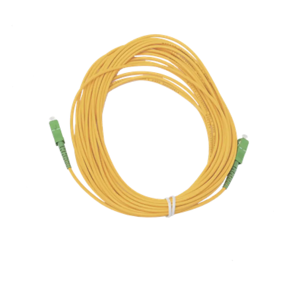 Jumper de Fibra Óptica / Monomodo G.652D / SC/APC-SC/APC / Simplex / 10 m (32.81 ft) / Forro 3 mm