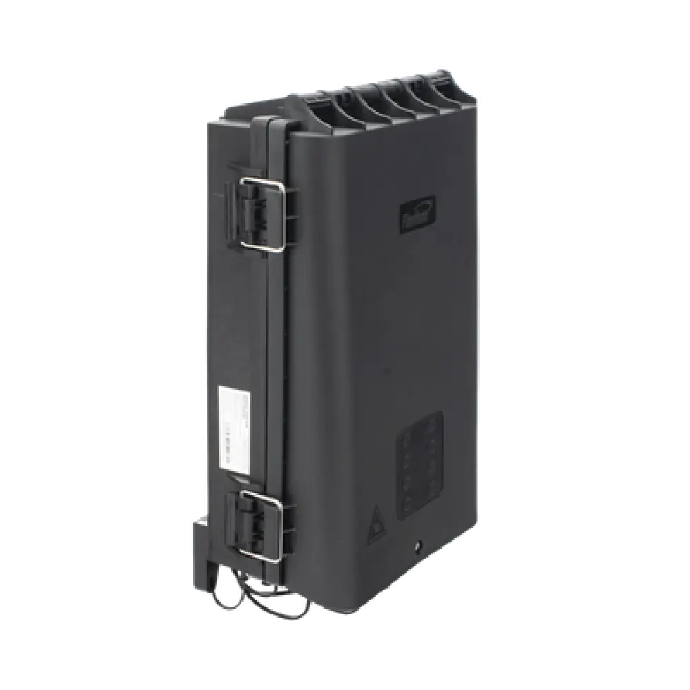 Caja de Distribución Óptica Preconectorizada / IP68 / 96 Empalmes / 2 Splitters 1x4 / 8 Puertos / Exterior