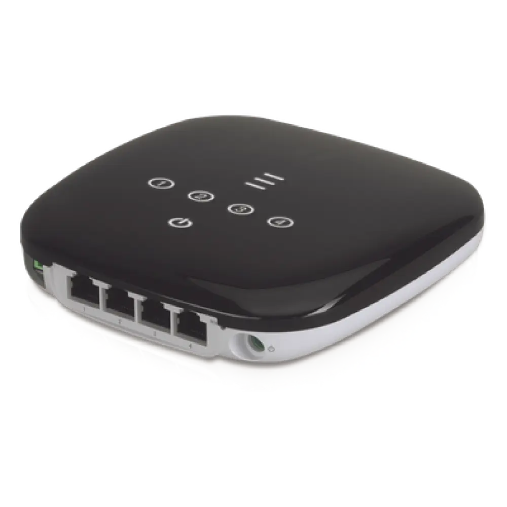 CPE GPON / Wi-Fi 802.11n / 2.488 Gbps Downstream / 4 Puertos LAN Gigabit / PoE Pasivo 24V / 128 Dispositivos