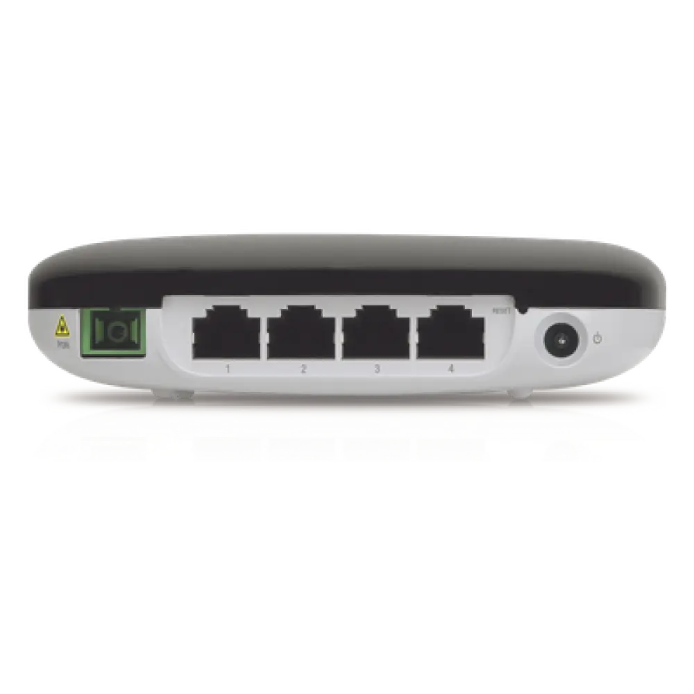 CPE GPON / Wi-Fi 802.11n / 2.488 Gbps Downstream / 4 Puertos LAN Gigabit / PoE Pasivo 24V / 128 Dispositivos