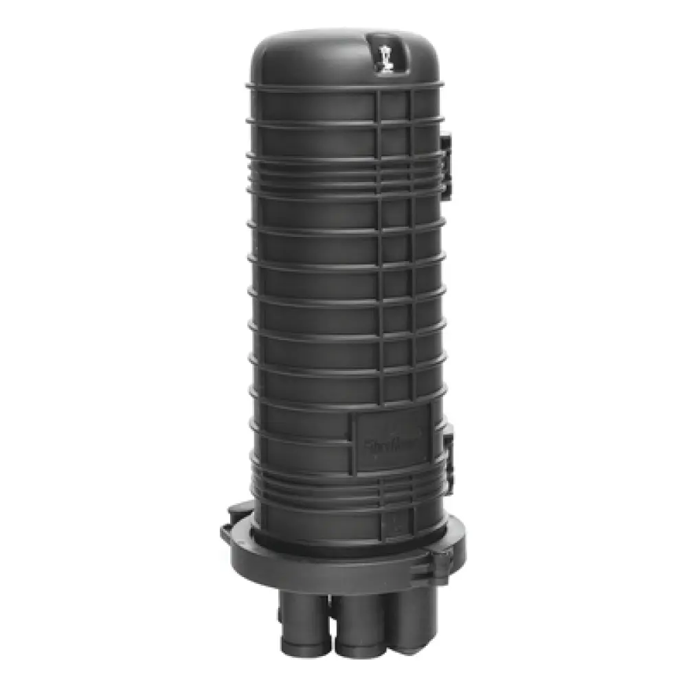 Caja de Distribución de Fibra Óptica Vertical Tipo Domo / 96 Empalmes / IP68 / 4 Entradas / Exterior