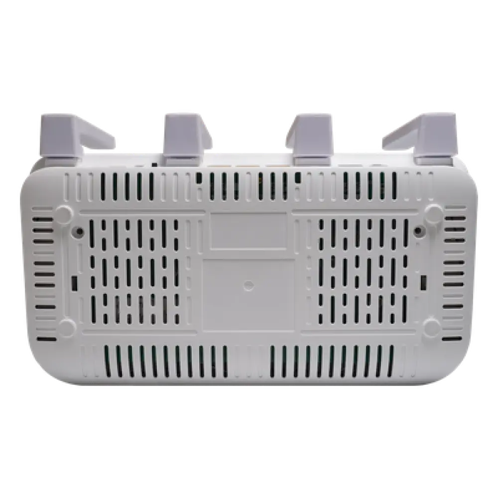 ONU DualMode / Wi-Fi 6 / 4 Puertos Gigabit / 1 Puerto FXS / 1 Puerto PON SC/UPC / USB / 0.82 × 0.48 × 0.12 pies