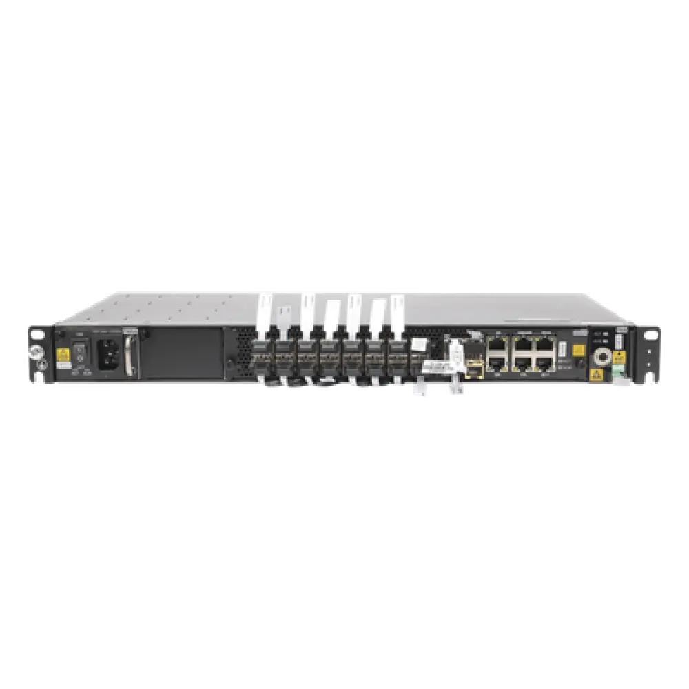 Mini OLT / 16 Puertos GPON / Módulos C+ Incluidos / 88 Gbps / 10GE SFP+ / 1U Rack 19" / AC o -48 VDC