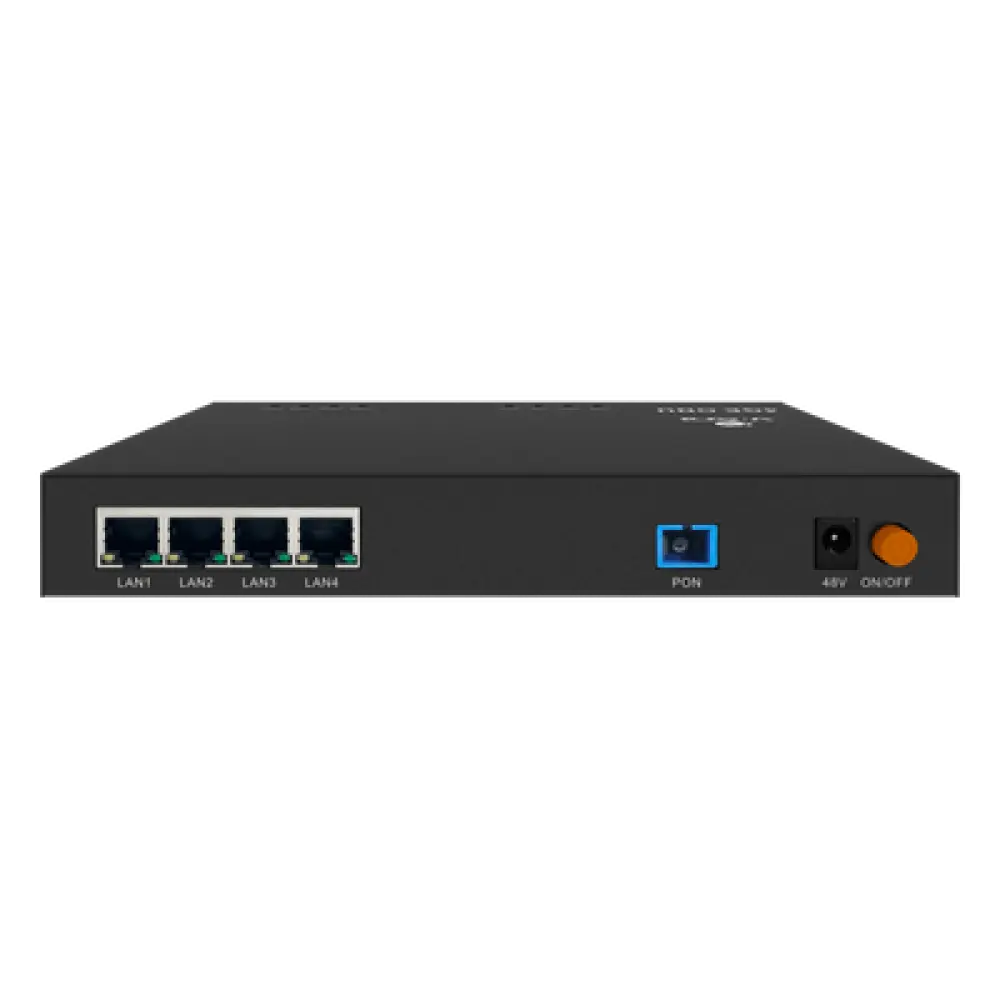 ONU Dual EPON/GPON / 4 Puertos PoE 802.3af/at Gigabit / 1 Puerto SC/UPC / Chasis Metálico / Triple Play