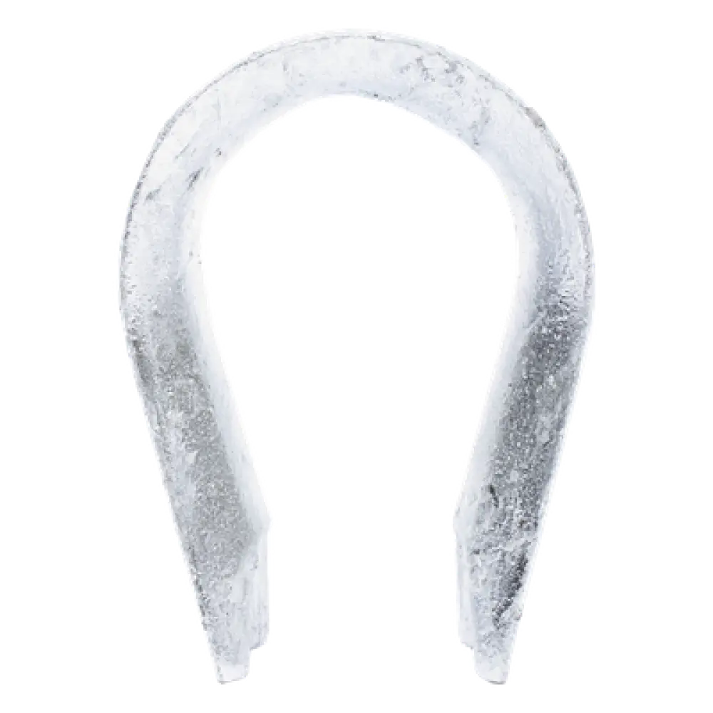 Guardacabo / Acero Galvanizado en Caliente / 18.5 x 82 mm / 0.06 x 0.27 ft / Compatible Remates Delt-001 a Delt-005 / Fibra Óptica ADSS y Figura 8