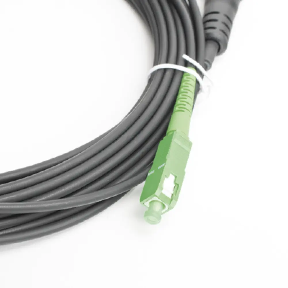 Jumper de Fibra Óptica / SC/APC a FDP460 / Redondo / 10 m (32.81 ft) / Forro 3 mm / G657A2 / Negro