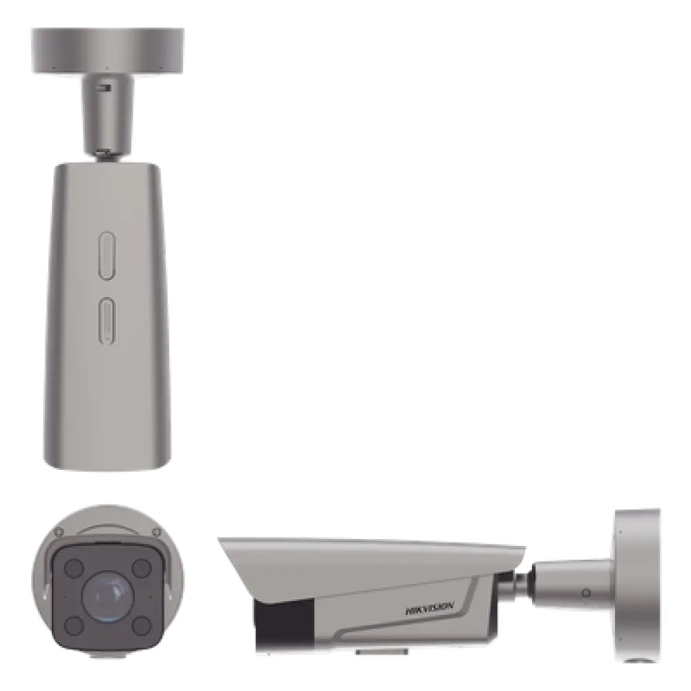 Cámara Bala IP ANPR / 4 Megapixel / Lente Mot. 2.8-12 mm / IR y Luz Blanca 50 m (164 ft) / Control de Barrera / IP67 / IK10 / PoE