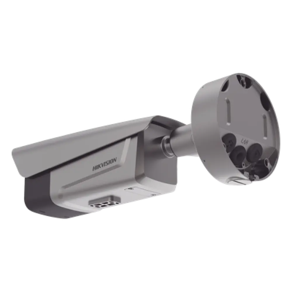 Cámara Bala IP ANPR / 4 Megapixel / Lente Mot. 2.8-12 mm / IR y Luz Blanca 50 m (164 ft) / Control de Barrera / IP67 / IK10 / PoE