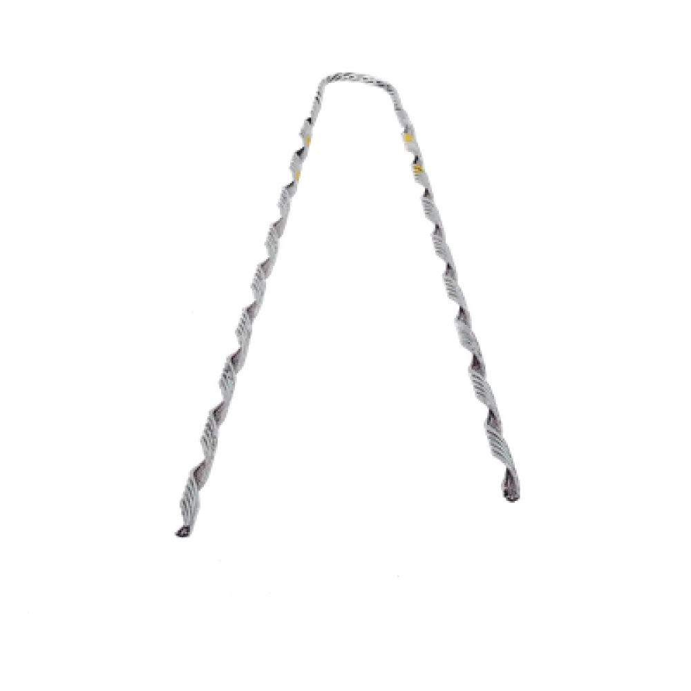 Remate Preformado para Fibra Óptica / Acero Galvanizado / Mensajero 6.3 mm (1/4") / Tensión 4233 kg / Longitud 635 mm (25") / Pierna Dispareja