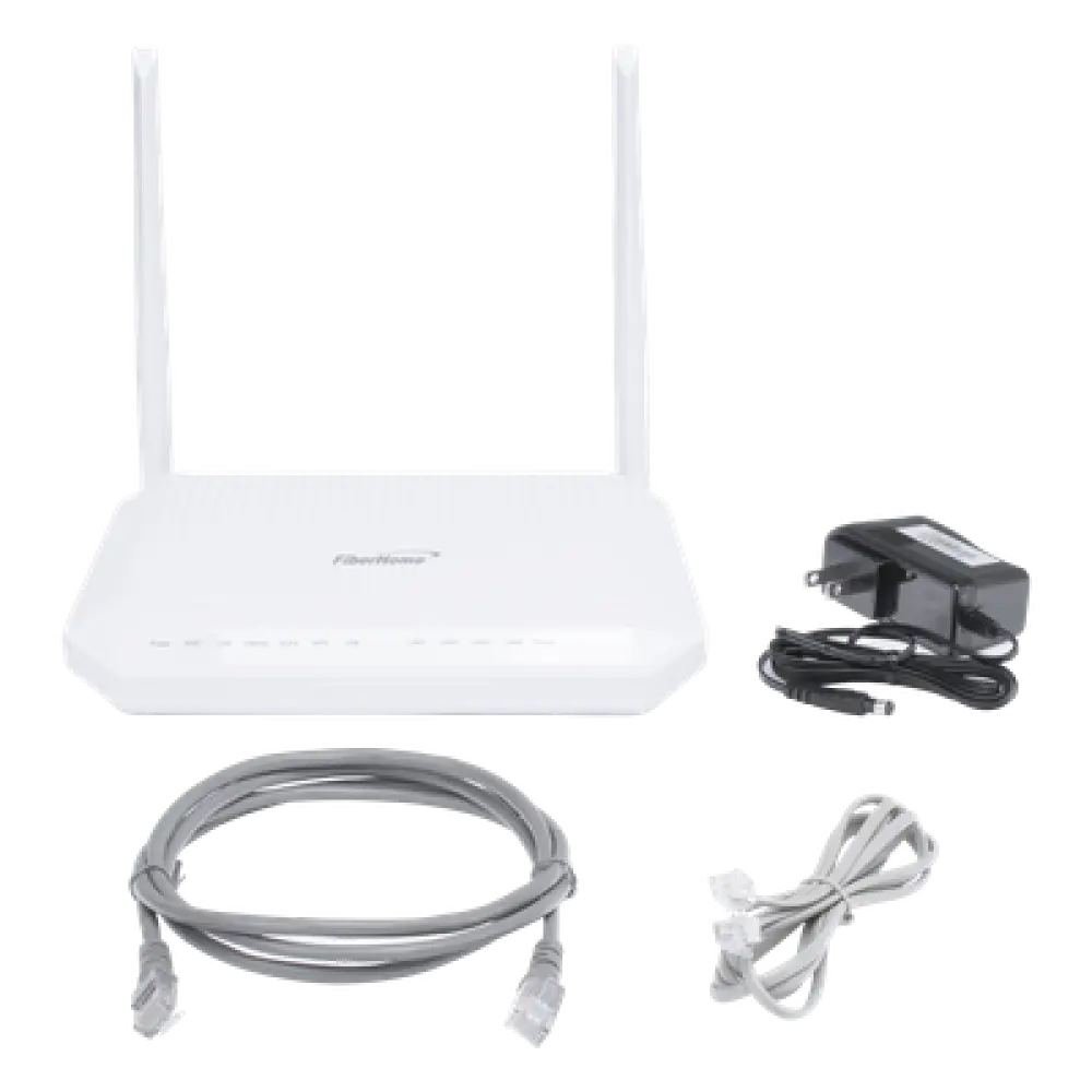 ONT GPON / 4 Puertos Gigabit / Wi-Fi Dual Band 2.4/5 GHz / 1 Puerto POTS / USB 2.0 / MIMO 2x2 / 2 Antenas 5 dBi / SC/UPC