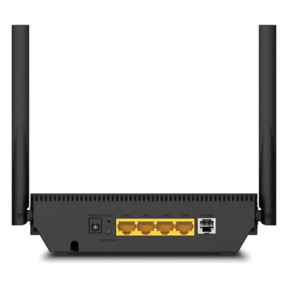 ONU/ONT Router Wi-Fi / Dual Band AC1200 / XPON GPON+EPON 2.5 Gbps / 4 Puertos Gigabit / 1 FXS VoIP / Beamforming / EasyMesh